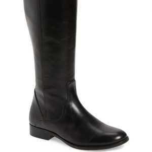 Frye Carly Leather Tall Boot Black Size 8 3470594